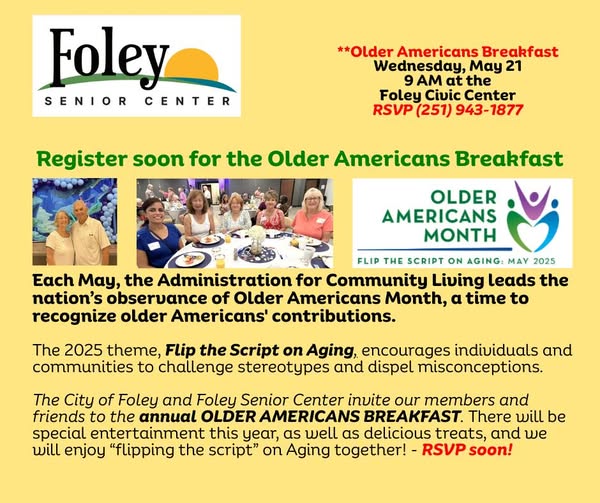 Foley Senior Center Older Americans Breakfast